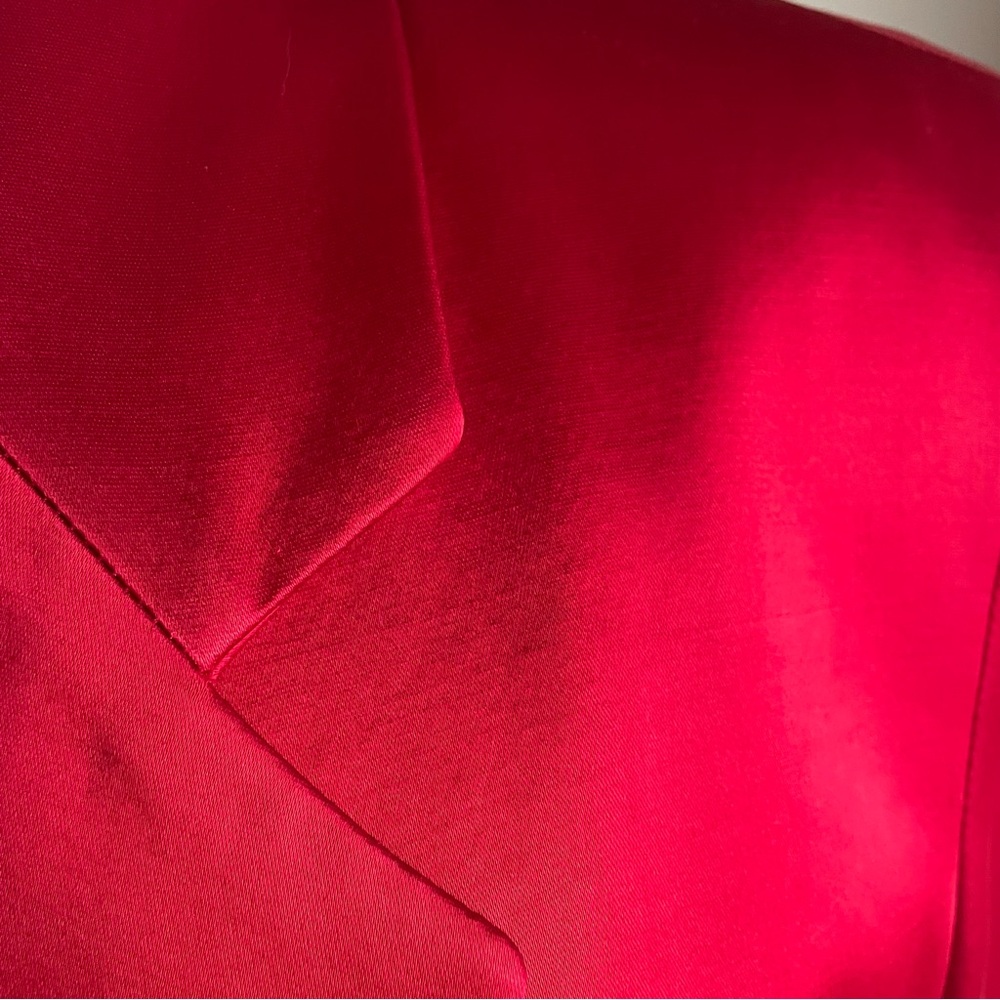 Karen Kane Lifestyle Vibrant Red One-button Blazer in Size 10 - Picture 13 of 14